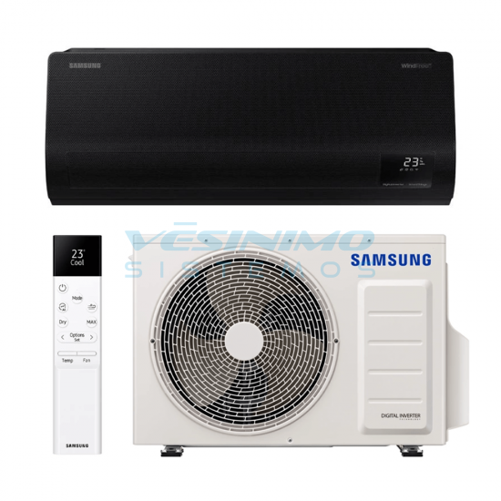 Samsung bevėjis sieninis oro kondicionierius WindFree™ Avant S2 Black, 3.5/4.0 kW Samsung bevėjis sieninis oro kondicionierius WindFree™ Avant S2 Black, 3.5/4.0 kW